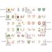 24-Pair Cute Animal, Flower, Heart & Fruit Earrings Set - Non-Perforated Ears - Buy Online on GoSupps.com