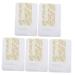 POPETPOP POPETPOP Stickers 5 Pieces Lip Stickers Around Mouth Wrinkles Moisturizing Sticker For Lips Smoothing Plates Anti-wrinkle Non Woven Fabric White Cushion For Face