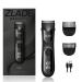 ZLADE Ballistic Pro Full-Body Manscaping Trimmer with Ceramic Blades Waterproof Digital Display Beard Body Bush Black