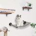 NEECONG Wall Mounted Cat Hammock - Sleek Furniture for Sleeping, Playing, Climbing, & Lounging - Holds up to 45 lbs - Metal Bracket - Buy Online on GoSupps.com