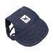 Baseball cap for pets dogs Basecap Outdoor Sport Sun protection Sunbonnet Summer Reise Hut Baseball cap sun hats with ear holes and adjustable chin straps dark blue XL XL dark blue