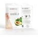 Rejuvenating hand mask with avocado gloves for regenerating hands nourishing and moisturizing - Buy Online on GoSupps.com