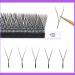 0.05 YY Shape Black Eyelash Extensions | Premade 2D Mink Lashes (12mm) | Soft Thick & Natural Volume Makeup - Buy Online on GoSupps.com