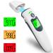 Forehead & Ear Thermometer, Touchless Infrared Digital Thermometer for Adults, Kids and Objects, No-Touch Baby Thermometer with Accurate Instant Read Fever Alarm and Large LCD Display