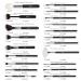 BEILI 20pcs Makeup Brush Set - Natural Goat Hair & Premium Synthetic Kabuki Brushes for Foundation, Powder, Contour, Eyeshadows, Eyebrows, and Eyeliner - Black - Buy Online on GoSupps.com