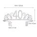 Rhinestone 40th Birthday Tiara - Silver Crystal Crown Headband for Women and Girls - Buy Online on GoSupps.com