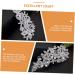HAPINARY Side Comb Wedding Headband White Pearl Headband White Headbands Wedding Hair Comb Bridesmaid Hair Accessories Tiara Bride Accessories Hair up Rhinestone Banquet Prom - Buy Online on GoSupps.com