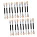 Housoutil 30pcs Eye Shadow Stick Eyeshadow Sponges Eyelash Wands Double Eye Makeup Manicure Tools Woman Girl