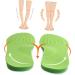 Reflexology Shoe Pads for Women & Men - Sports Correction Insoles for Foot Pain Relief & Arch Support | O Leg & Strephexopodia Fix | 22x7.5cm Green - Buy Online on GoSupps.com