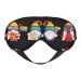 LGBT Gnome Sleep Mask Adjustable Double -Sided Eye Mask Soft Sleeping Eye Covers for Sleeping Perfect Shading Reduce Eye Edema