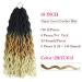 6 Packs Gypsy Faux Locs Crochet Hair - 18 Inch Ombre Soft Locs 3 Tone Deep Curly Wavy Braids (1B/27/613) - Quality Goddess Locs for International Shipping - Buy Online on GoSupps.com