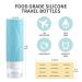 Amomela Silicone Travel Bottles - Leak Proof TSA Approved 3oz Toiletry Containers (5 Pack) | BPA Free Refillable Travel Accessories - Buy Online on GoSupps.com