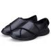 Men's Wide Diabetic Edema Shoes Extra Wide Width Easy on & Off Walking Sneakers Adjustable Unisex Deformed Valgus Foot Walking Indoor Hiking Black for Support Elderly Swollen Feet Plus fleece 44 44 Plus Fleece