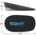 SQHT Gel Heel Lift Inserts for Height Increase - Achilles Tendon Cushion - Men and Women - Large (1 Inch) - Black - Pack of 2 - Buy Online on GoSupps.com