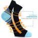 Shop 5 Pairs of Lightweight Compression Sports Socks for Men & Women - Ideal Running & Sneaker Socks | M nner Compression Stockings L Blue - Buy Online on GoSupps.com