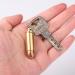 Brass & Purple Copper Bullet Cylinder Pendant Necklace - Stylish Mini Pill Holder Keychain for Men & Women - Buy Online on GoSupps.com