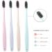 Jedon 4Pcs Soft Bristle Toothbrush for Sensitive Teeth and Gums | High Density Contact Bristles | Compact & Slim Design | Black - Buy Online on GoSupps.com