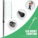 440 Lbs Capacity Adjustable Walking Cane with LED Light - Lightweight Aluminum Alloy Foldable Stick for Seniors - Black - Buy Online on GoSupps.com
