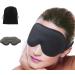 Gdluckalways 3D Deep Contoured Sleep Mask | Adjustable, Light Blocking Blindfold for Night Sleep, Travel - Black - Buy Online on GoSupps.com