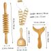 Healvian 8-Piece Wooden Massage Tool Set | Fascia Roller & Scraping Board for Full Body Relief - Buy Online on GoSupps.com