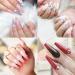 iSpchen 100 Pcs Acrylic Artificial Long Ballerina Nails - Natural Color DIY Nail Art Design - Transparent Fake Nails for Perfect Manicure - Buy Online on GoSupps.com