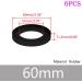 Qrity 6-Piece O-Ring Sealing Rubber Set - Kitchen Sink Replacement Seals 60mm Outer Diameter 51mm Inner Diameter for Pipe Sealing - Buy Online on GoSupps.com