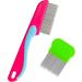 2 pieces of lice comb rustproof steel flea comb durable lice chamois flea flea comb plastic lice lice comb.