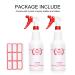 2 Pack 32 Oz Heavy Duty Plastic Spray Bottles - Red | All-Purpose Sprayer for Cleaning, Planting, Pet Care | Leak Proof, Adjustable Nozzle - Buy Online on GoSupps.com