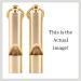 FUTURESTEPS Premium Brass Whistles Set of 2 with Black Lanyard - Loud Survival Whistles - Buy Online on GoSupps.com
