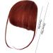 Clip In Bangs Bang Extension Wispy Bangs Clip In Clip On Bangs Human Hair French Bangs Clip On Hair Bangs Extensions Clip In Bangs Real Hair For Girls Women wine red - Buy Online on GoSupps.com