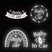 FREEBLOSS 4Pcs Baby Car Warning Signs Baby in Car Sticker Car Sticker Baby in Car Baby in Car Sticker Car for Car Window