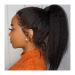 Hair Chignon Long Curly Shaggy Ponytail Hair Extensions Natural Black with Drawstring Hair Comb Ponytail Hair Bun for Black Women Messy Bun Hair Piece (Color : Black Size : 22 inch)