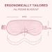 Luxurious Silk Sleep Mask with Double Layer Filling - Pink - Buy Online on GoSupps.com