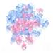 50pcs Acrylic Mini Pacifier Transparent Children's Day Decoration Mini Pacifier Anniversary Decor Nipples Girls Boys For Baptism