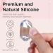 Greoer French Tip Stamper Kit 2 Pieces Clear Nail Art Jelly Stamper with 2 Pieces Scrapers Long Short Soft Silicone Jelly Stamper for Nails French Nail Line Tools for French Manicure DIY Salon - Buy Online on GoSupps.com