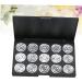 PLAFOPE 15 Empty Eyeshadow Palette Estuche De Maquillaje Empty Makeup Empty Eyeshadow Case Eye Shadow Silver - Buy Online on GoSupps.com