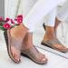 Buy Comfortable Women's Platform Sandals | Orthopedic Shoes | PU Leather Bunion Corrector Slides | Flat Sole Foot Correction | International Shipping Available - Buy Online on GoSupps.com