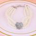 Balacoo 4 Row Pearl Necklace with Rhinestone Heart Charm for Pets - Size M - Buy Online on GoSupps.com