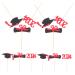 COOLHIYA 12pcs 2024 Graduation Season Cake Insert Graduation Cake Toppers Graduation Party Decorations Top Hat Graduation Dessert Toppers Cupcake Decorations Paper Cup Insert Card Red 9.50X6.00X0.20CM