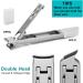 VOGARB Portable Nail Clippers for Thick Nails Ultra Thin Foldable Wide Jaw Opening Cutter with Safety Lock Double Head Curved and Bevel Trimmer for Toenail Fingernail Travel Design (Silver) - Buy Online on GoSupps.com