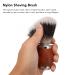 Premium Men's Nylon Shaving Brush with Wooden Handle - Soft & Light Face Hair Tool for Salon & Family Use - Buy Online on GoSupps.com