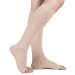 XX-Large Open Toe Compression Socks 20-30 mmHg for Unisex - DVT, Pregnancy, Varicose Veins Relief - 1 Pair - Buy Online on GoSupps.com