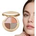 Palette de Fards Paupi res | Palette 4 En 1 Pour Femme - Fard Joues et Highlighter Longue Tenue pour Femmes et Adolescents Peau Mature N 2 - Buy Online on GoSupps.com