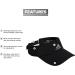adidas Women's Superlite Performance Visor - Black/Silver Reflective - One Size - Buy Online on GoSupps.com