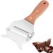 Truffle Slicer 2 Pack - Stainless Steel Chocolate & Cheese Shaver with Adjustable Grater & Wooden Handle for Perfect Slices - Buy Online on GoSupps.com