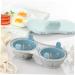 LABRIMP 1pc Microwave Egg Steamer Steamed Egg Cup Mini Egg Cooker Steamed Egg Box Steamed Egg Bowl Two Grids - Buy Online on GoSupps.com
