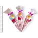 Pre filled Sweet Cones Flower Top - Mini Size - 55g sweets - Perfect for parties x 10 Cones - Buy Online on GoSupps.com