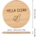 Libetter Dishwasher Clean Dirty Sign - Bamboo Non-Scratch Strong Magnetic Flip Indicator | Non-Scratch Easy To Read Dishwasher Sign for Better Kitchen Organization - Buy Online on GoSupps.com