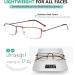 Eyekepper 5-Pack Stainless Steel Half-Eye Reading Glasses +2.25 | Stylish & Durable Readers for All Ages - International Shipping Available - Buy Online on GoSupps.com