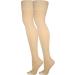 Truform 20-30 mmHg Thigh High Compression Stockings for Men & Women - Open Toe Beige X-Large - Best Support & Comfort - Buy Online on GoSupps.com
